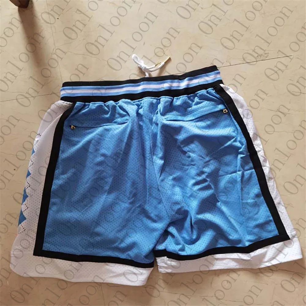 

Mens American Basketball Short North Carolina Embroidery Shorts Sport Pantalones Cortos Hombre short basket
