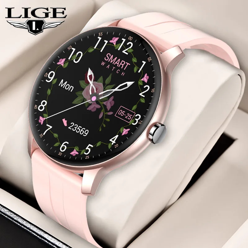 

LIGE Smart Watch Men Women Bluetooth Call Smartwatch Electronics Smart Clock For Android IOS Fitness Tracker Ladies Smart-watch