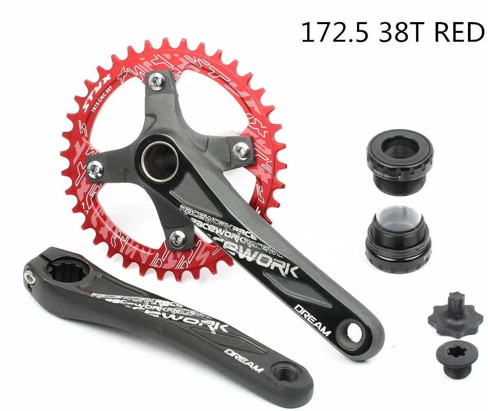 HIMALO шатунный палец для 104BCD 172,5 мм 32T 34 Т 36 38T пластина MTB велосипед диаметра окружности болтов(Алюминий сплава нижний шатун со звездочками для велосипеда рукоятка MTB