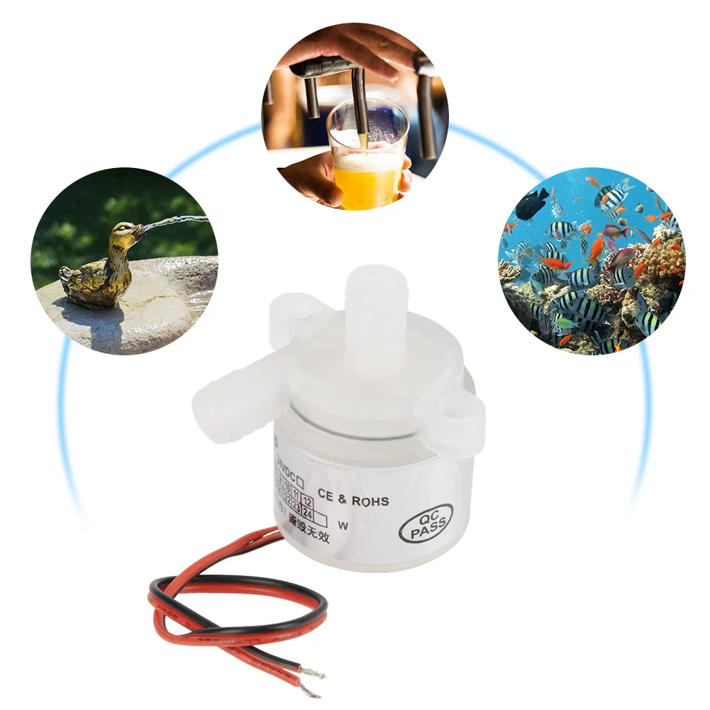 White Mini Food Grade Brushless Water Pump 12V DC 6W for Instruments | Обустройство дома