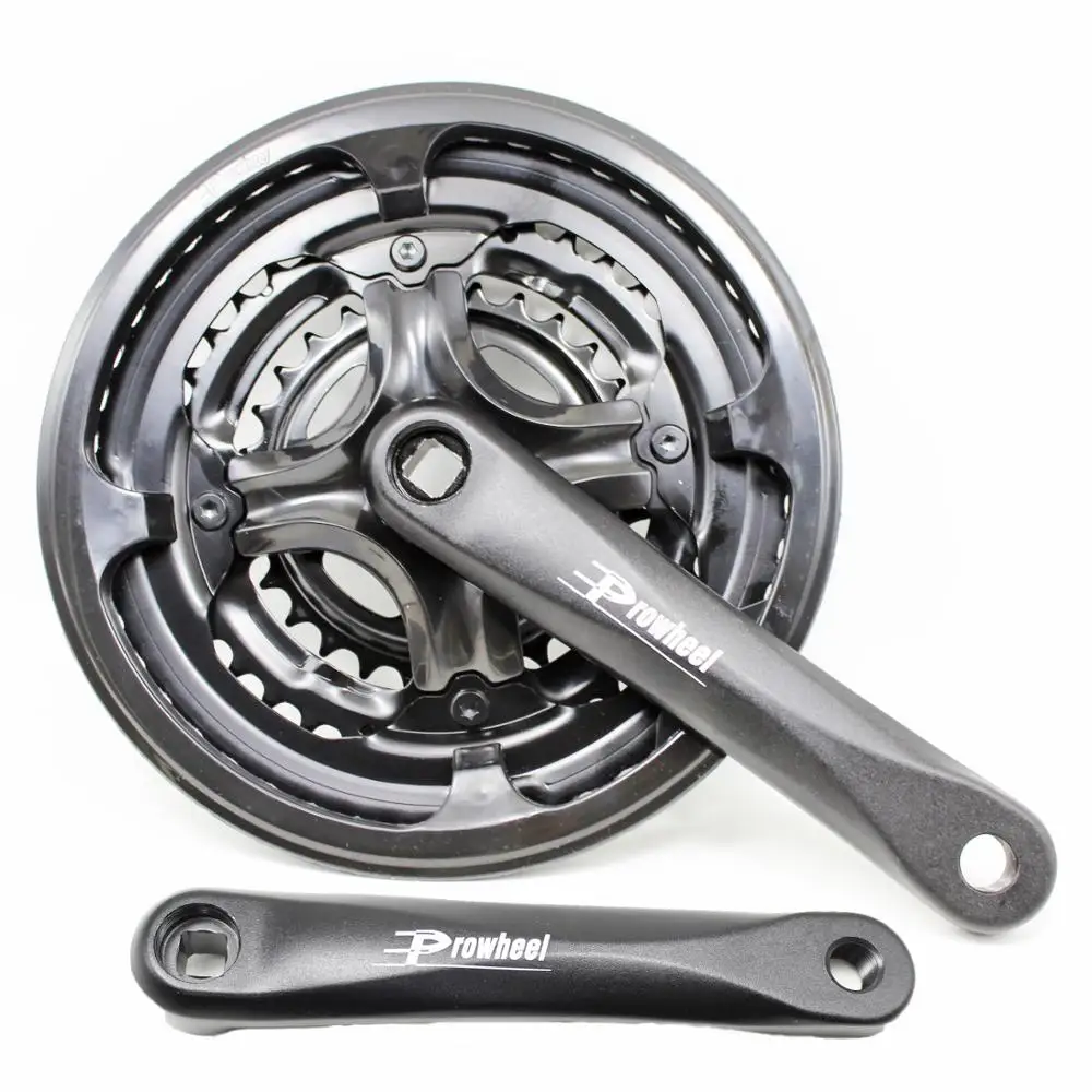 PROWHEEL 7/8/9 скоростной MTB велосипедный Кривошип набор велосипедных кривошипов 28/38/48T