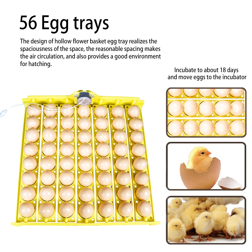 

CE Excellent Quality Incubator 56 Eggs Bird Incubator Egg Rack Tray Automatic Egg Incubator duck