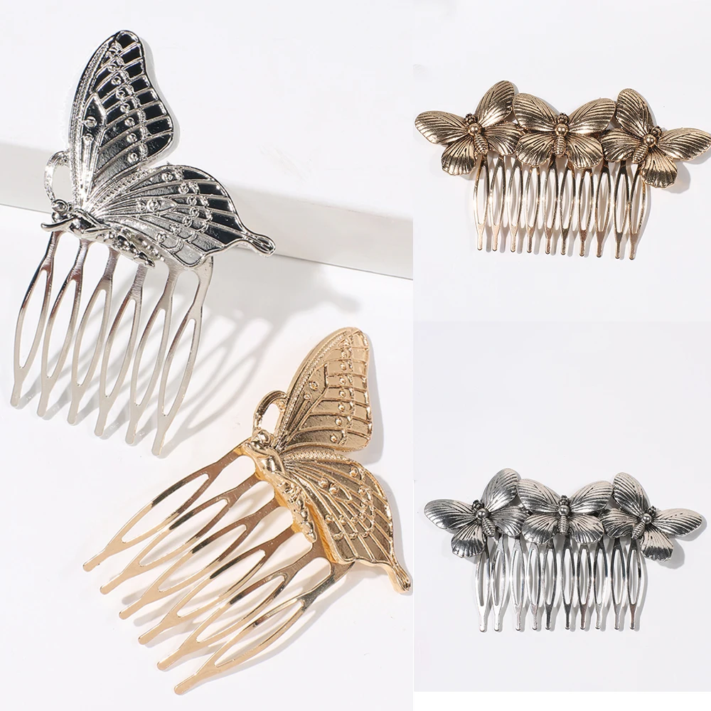 Заколки для волос женские в готическом стиле золотистые и Серебристые |