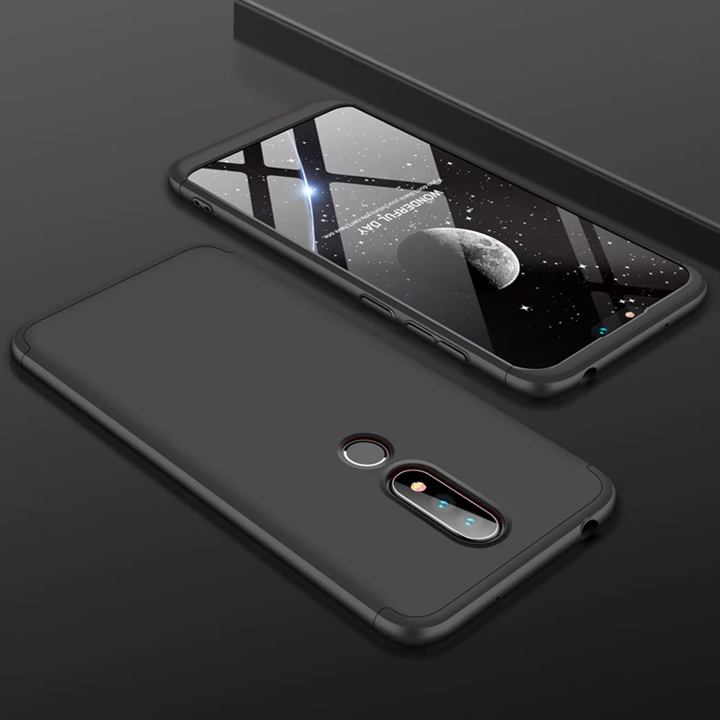 Для Nokia 6,1 Plus TA 1103 чехол Nokia X6 360 градусов защищенный полный корпус матовый чехол для nokia6,1 Plus Твердый защитный чехол - Цвет: 6