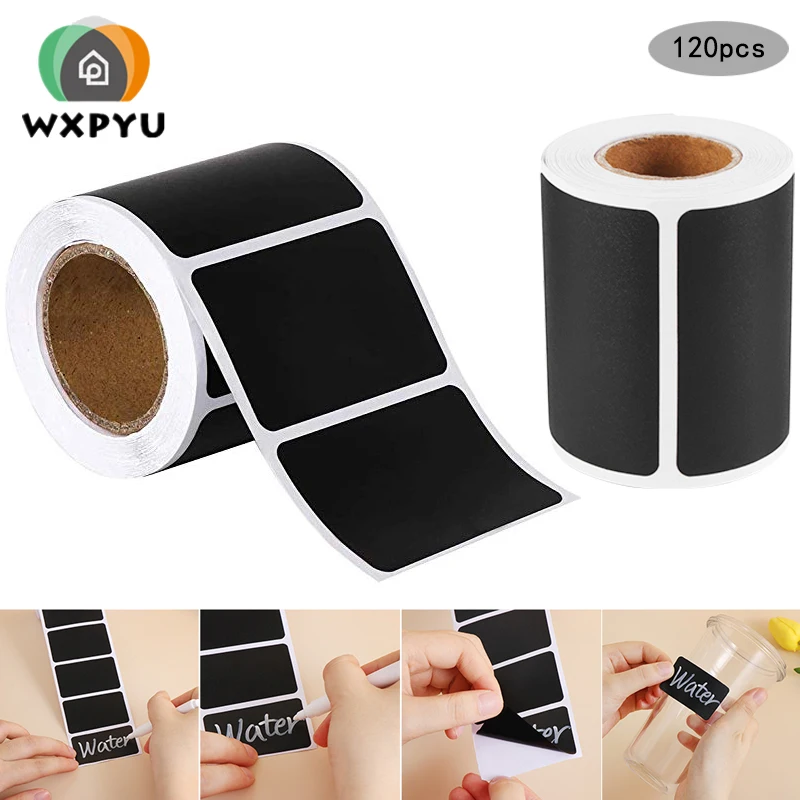 120 шт/рулон водонепроницаемые наклейки для досок кухонные этикетки бутылок