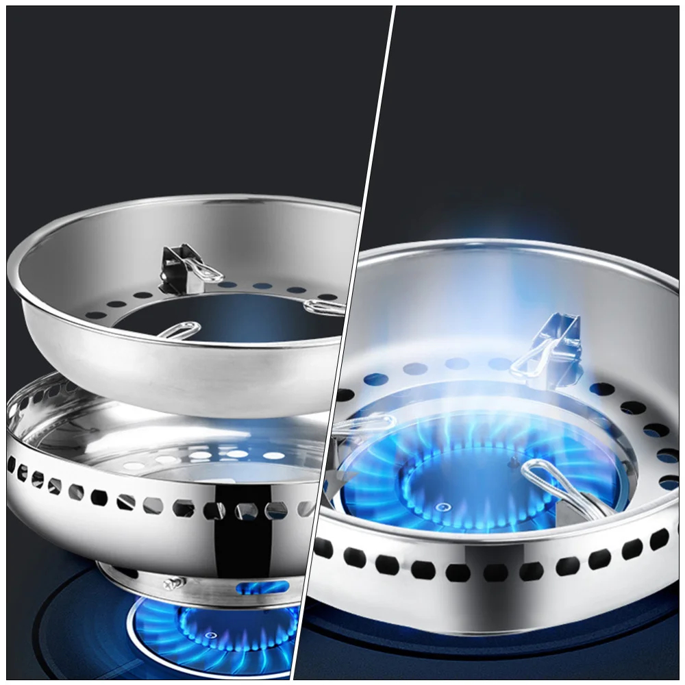 

1pc Stainless Steel Pan Wok Rack Gas Stove Rack Pot Support Bracket (Silver)