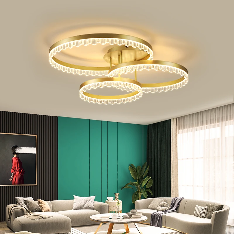 

Nordic LED Ceiling light Circle Chandelier Ceiling lamp for Living room Bedroom Dining room Kitchen 110V 220V aluminum Luminaire