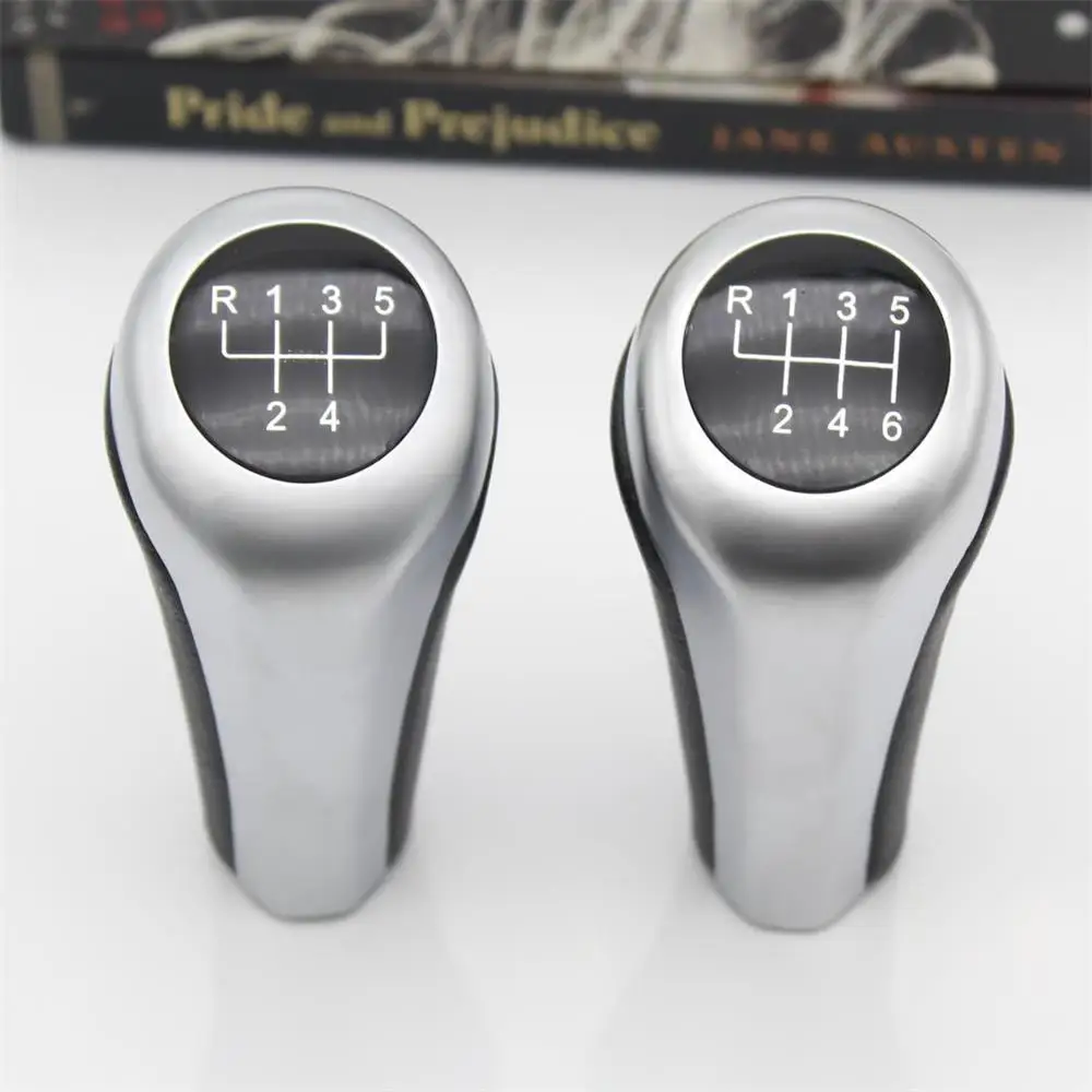 

5 6 Speed Gear Stick Shift Knob Leather Cover For BMW 1 Series E81 E82 E87 E88 2004 2005 2006 2007 2008 2009 2010 2011 2012
