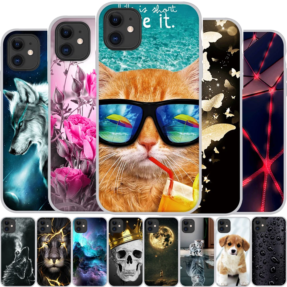 Чехол для iPhone 11 Pro Max чехол силиконовый мягкий ТПУ телефона Funda Capa Coque задняя крышка