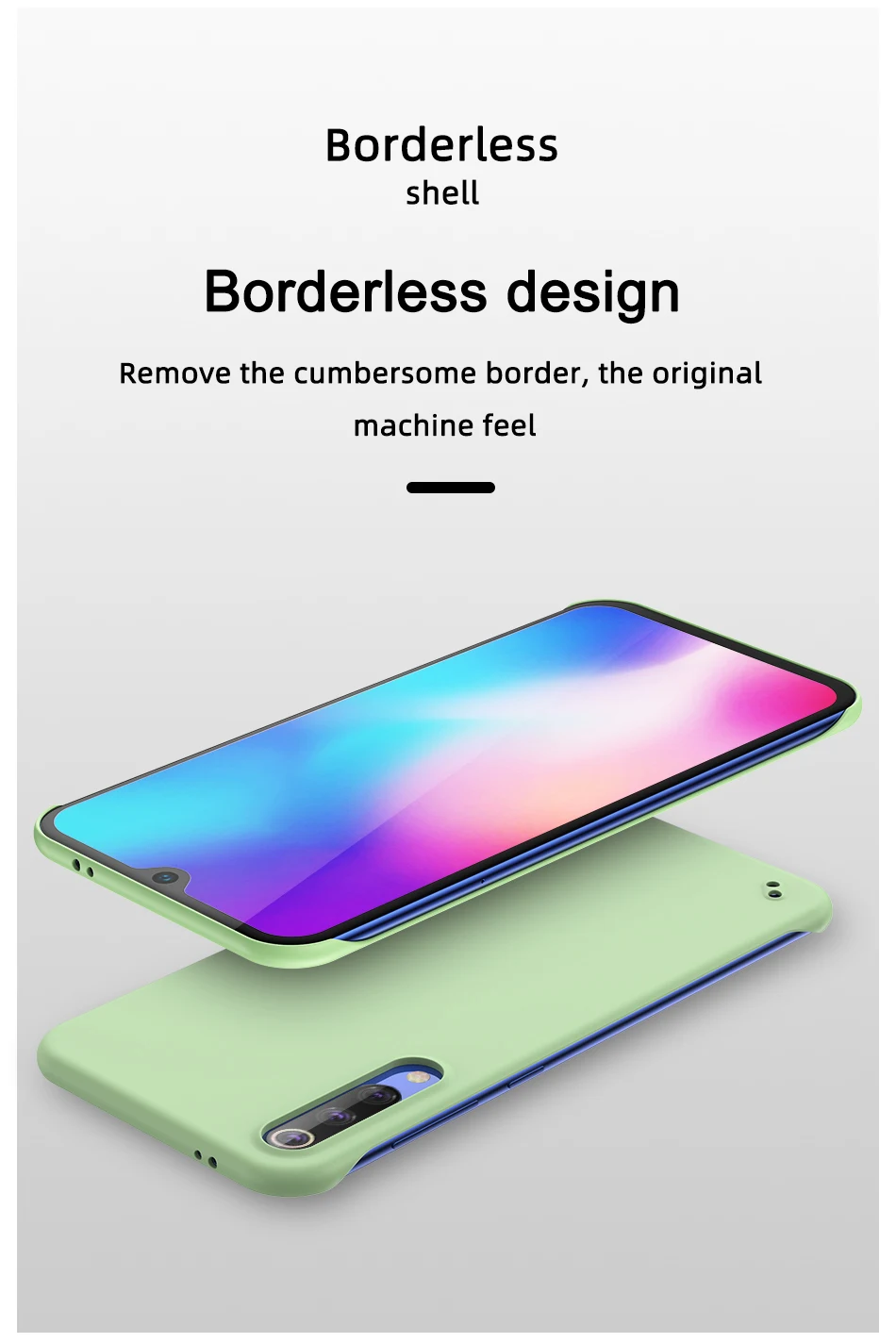 Lovebay тонкий скраб Жесткий PC Бескаркасный чехол для телефона для Xiaomi Mi9 Mi9 SE карамельный цвет матовый чехол для Redmi K20 задний Чехол без полей