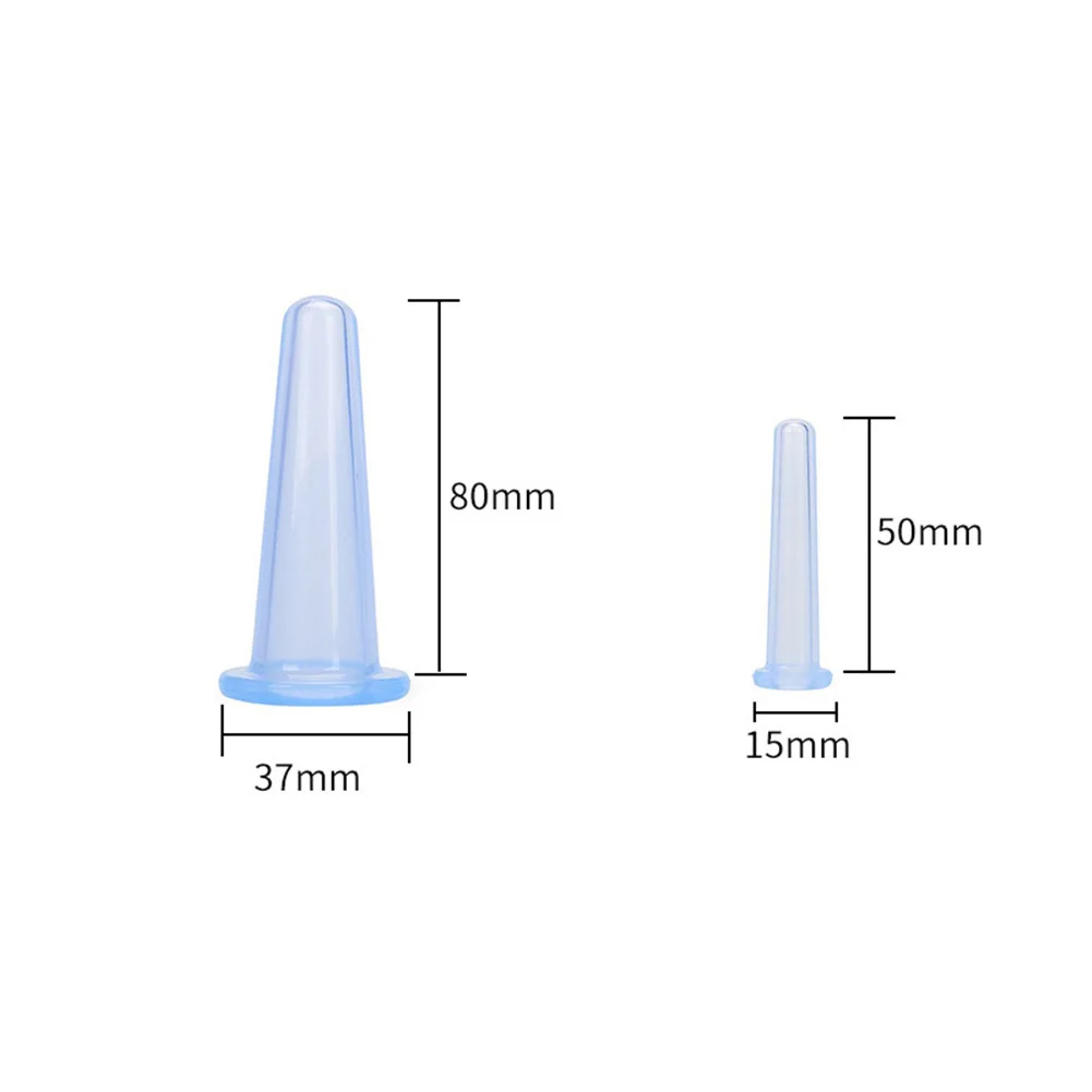 

2PCS Silicone Vacuum Cupping Cans For Facial Body Neck Massage Suction Cup Anti Cellulite Cups Set Health Care Tool Massage Cup