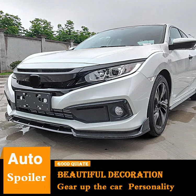 Для нового Honda Civic 2019 защита выхлопного отверстия переднего бампера комплект