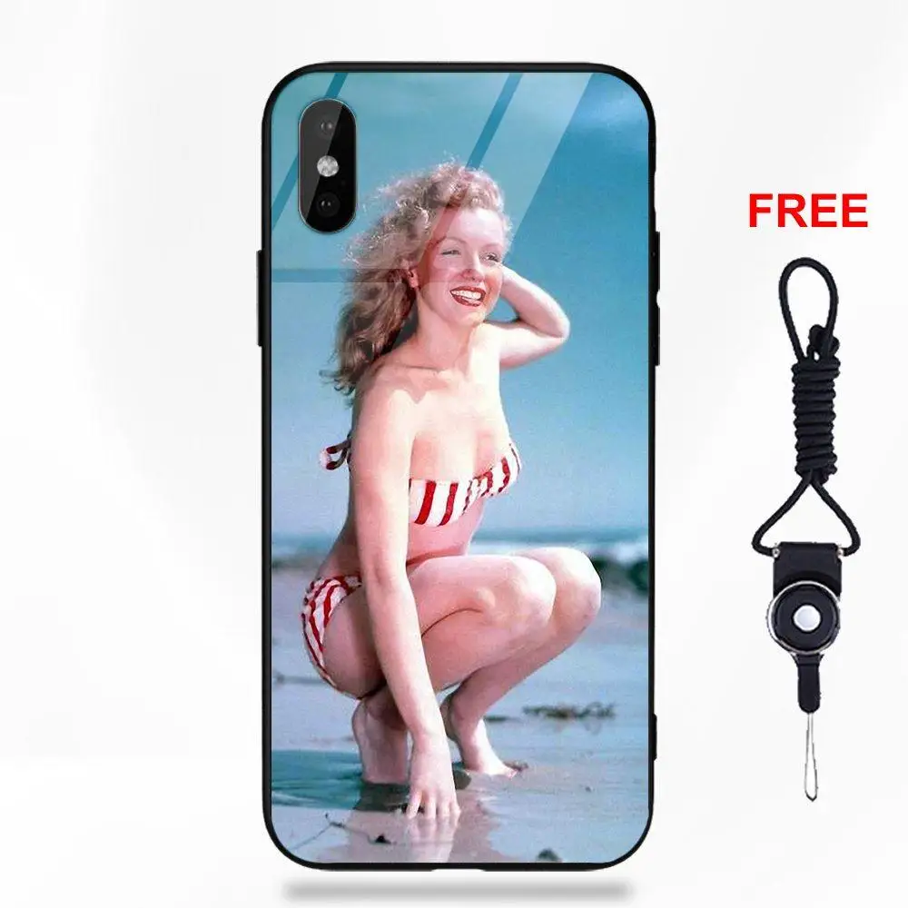 Для Apple IPhone X XS Max XR 5 5C 5S SE 6 6S 7 8 Plus Мягкий ТПУ чехол + закаленное стекло телефонные