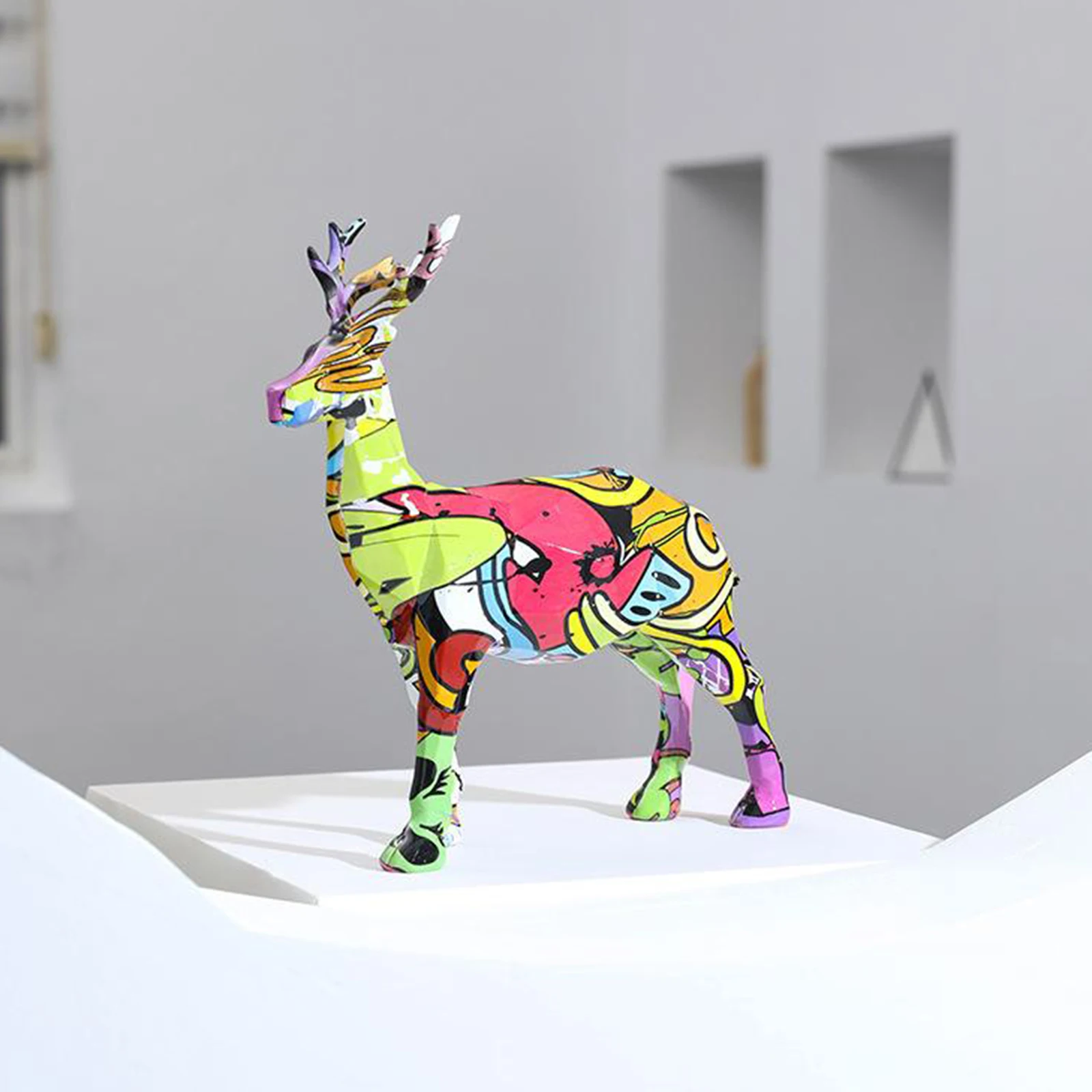 

Deer Figurines Miniatures Shelf Statue Handmade Collectible Ornament Crafts