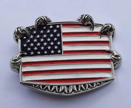 Женская пряжка для ремня с американским флагом и черепом подходящая шириной 4 см
