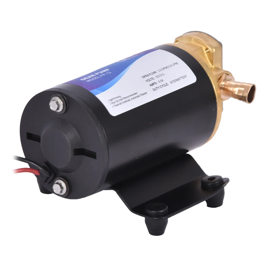 FP-12 12v DC шестеренчатый масляный насос миниатюрный самовсасывающий дизельный 168W 12