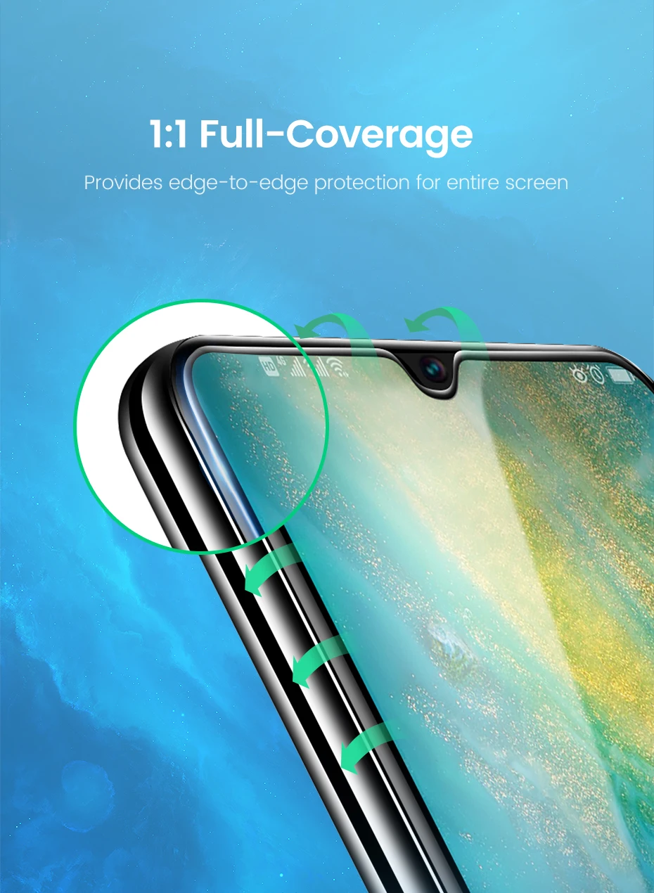 Ugreen для huawei P30 защитное стекло 3D Гидрогелевая Защита экрана для huawei P20 Pro mate 20 mate 20 X Nova 4 Honor V 20 стекло