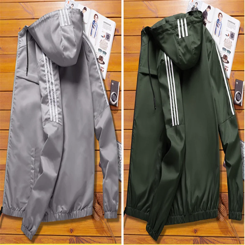 

Sports outdoor thin coat jacket men's casual loose men's windbreaker jacket men's outerwear tops