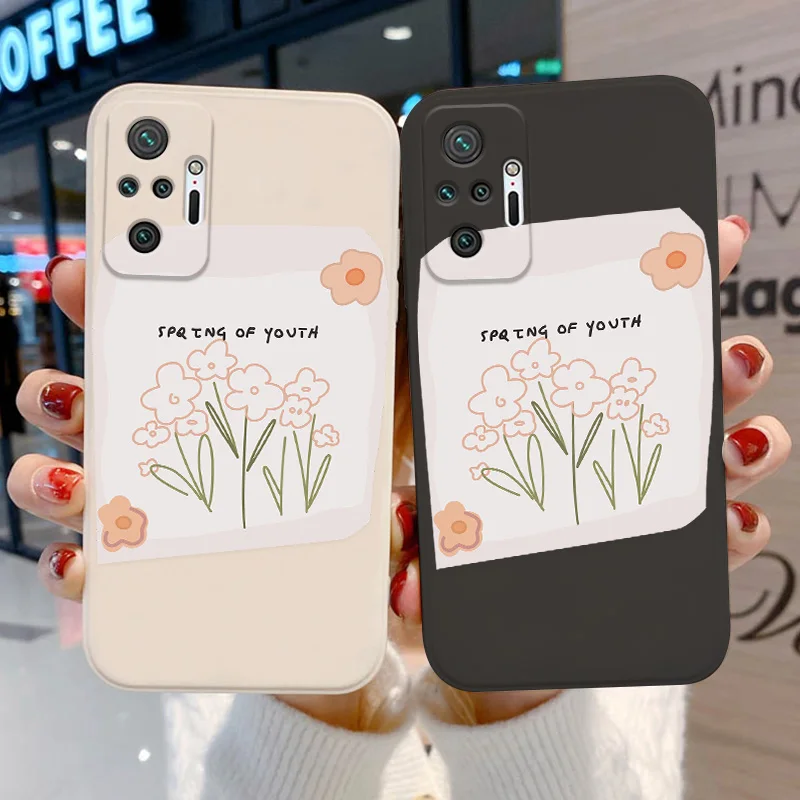 For Redmi Note 10 Pro Case Silicon Cover For Xiaomi Redmi Note 9 8 11 Pro 9S 10S Funda Poco X3 Pro F3 M4 Redmi 9T Mi 11 Lite 11T