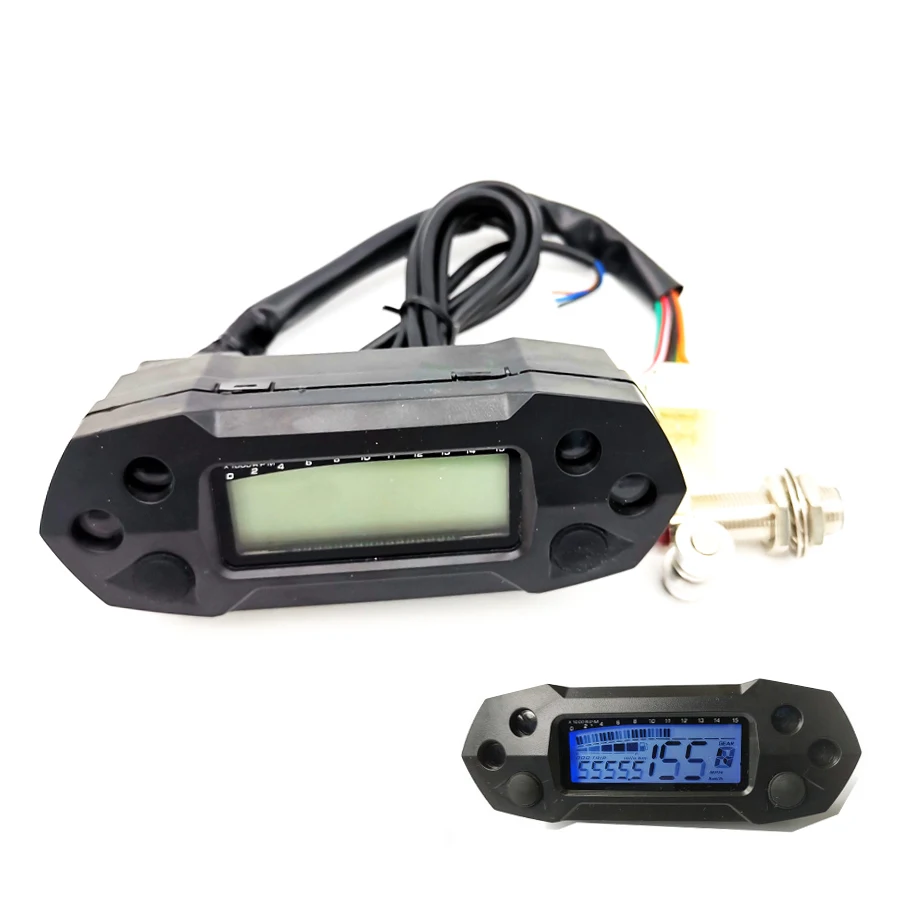 

Универсальный мотоцикл спидометр цифровой odemeter Электрический инъекционный карбюратор измеритель
