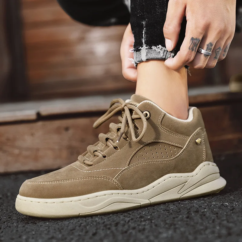 

New Casual Japanese All-match Men's Shoes Trendy Low-cut Martin Boots Male Students British Style Retro Tool Boots