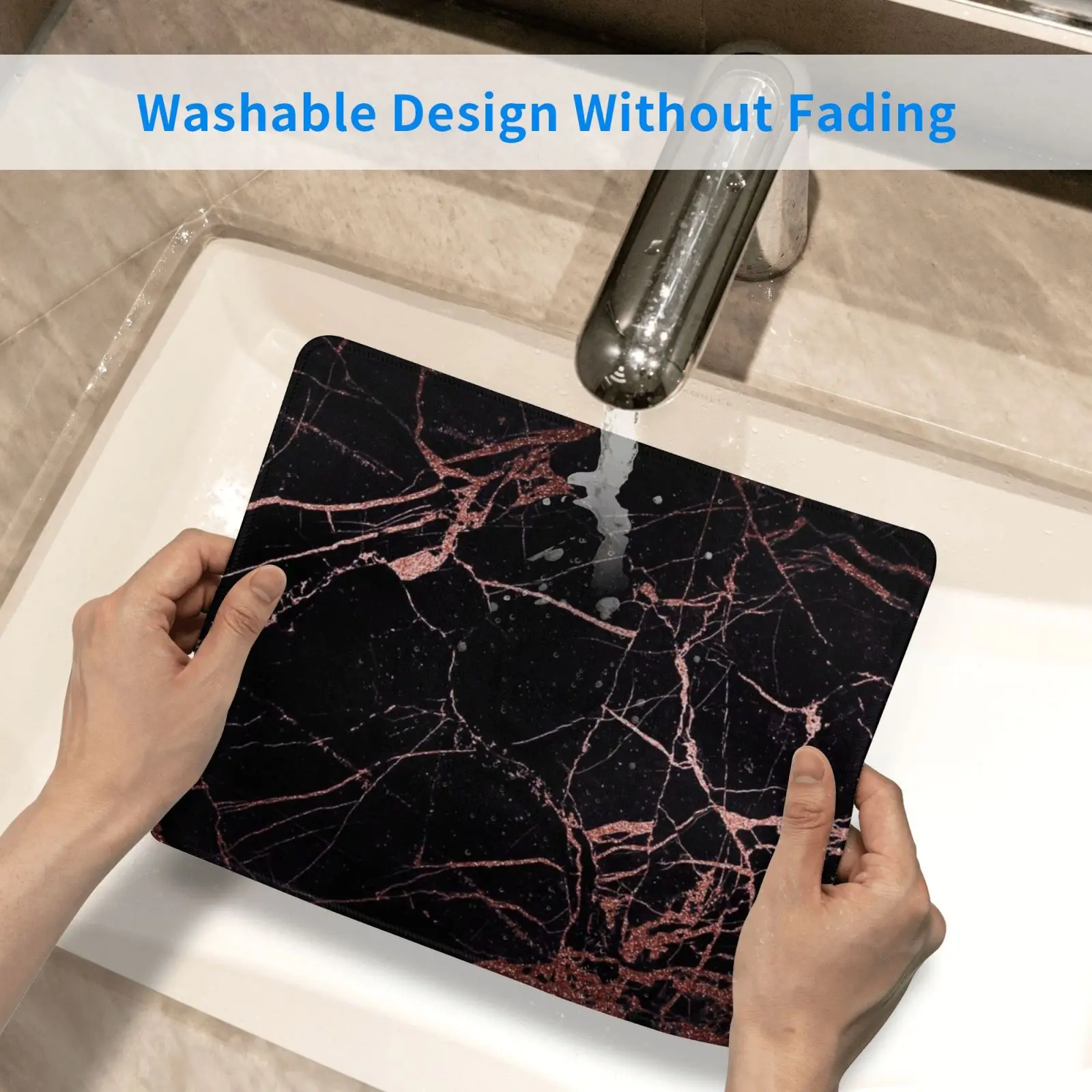 

Black Rose Gold Marble Texture Mouse Pad DIY Print Black Rose Gold Black Rose Gold Rose Gold Marble