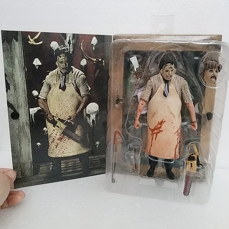 Фигурка NECA 40-летие Ultimate Leatherface Classic Terror Texas Chainsaw IT Pennywise 1990 Джокер Action Toys Doll.