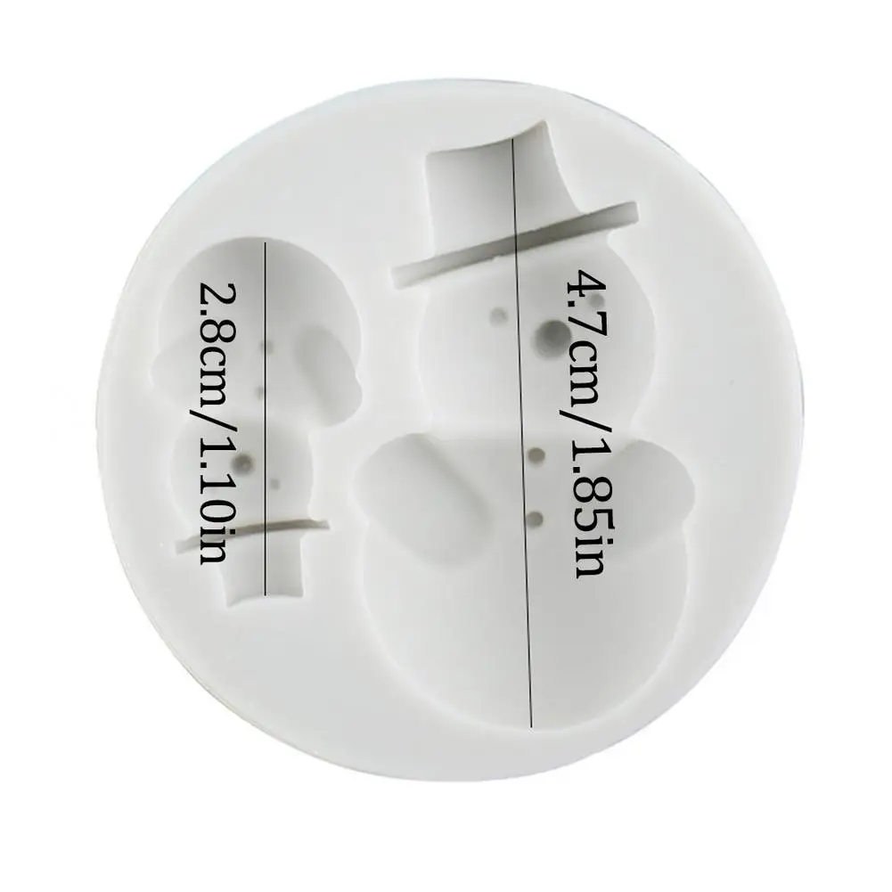 Рождественская тема силиконовая форма Рождественский снеговик для сыра мусс