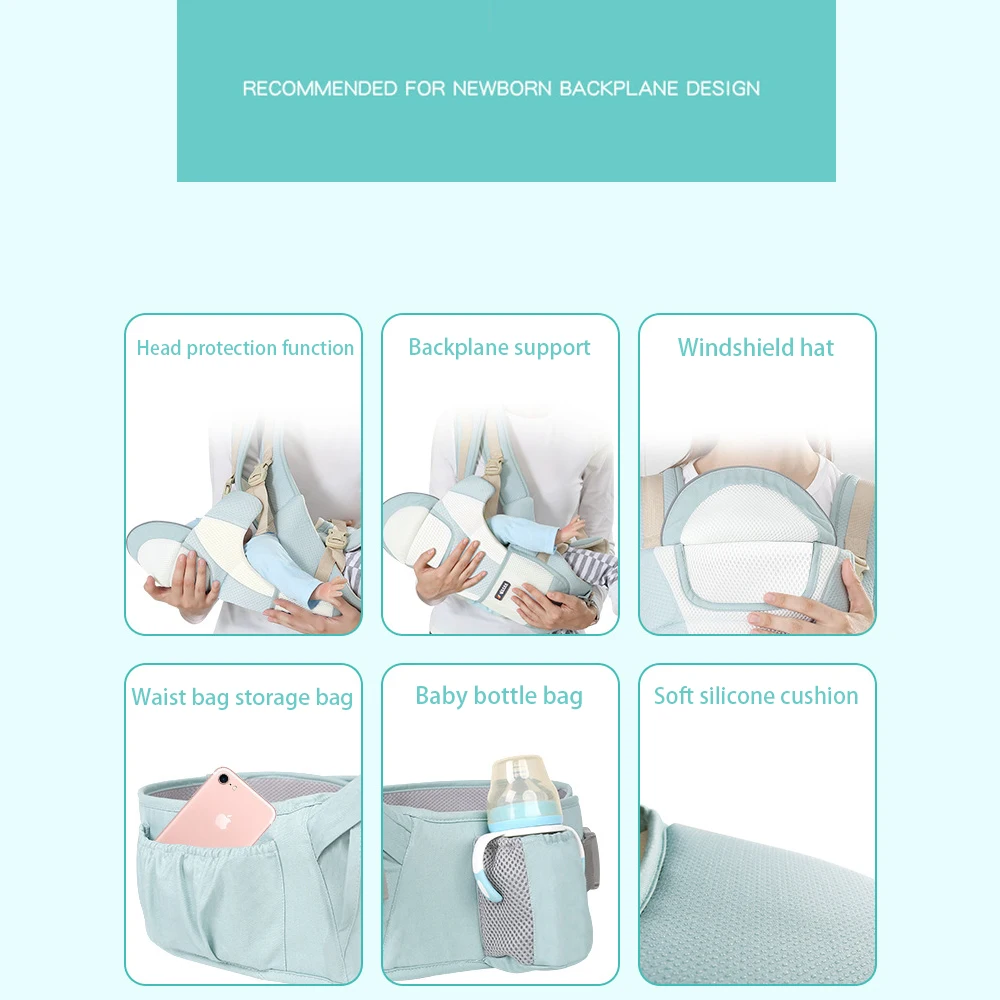 Эргономичный рюкзак кенгуру для новорожденных Детский путешествий 0 36