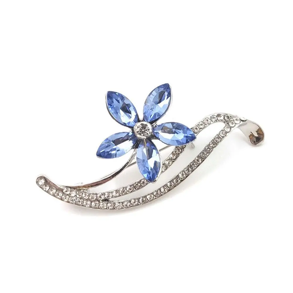 

Scarf Clothing Accessories Wedding Simple Design Rhinestone Flower Brooch Pins For Women|Girls