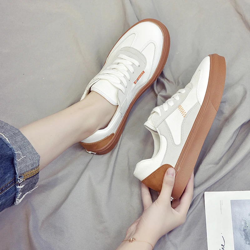 Женская обувь для скейтбординга дышащая на плоской подошве женская спортивная