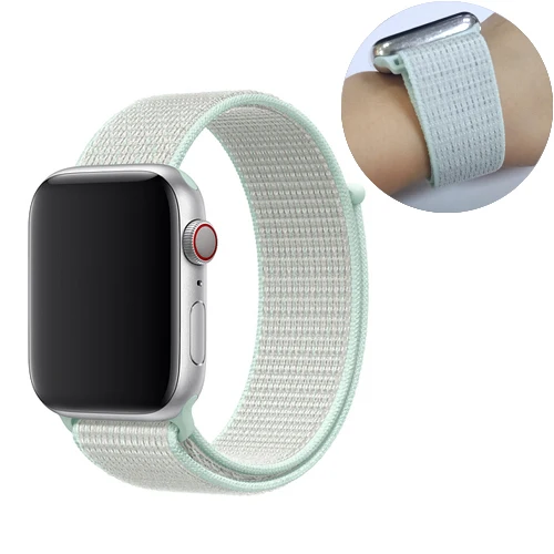 29 Ремешок для спортивных часов для apple watch, ремешок 42 мм, 38 мм, версия apple watch 5/4/3/2/1 наручных часов iwatch, ремешок 44 мм 40 мм двухслойный нейлоновый переплет ремешок для часов - Цвет ремешка: 29