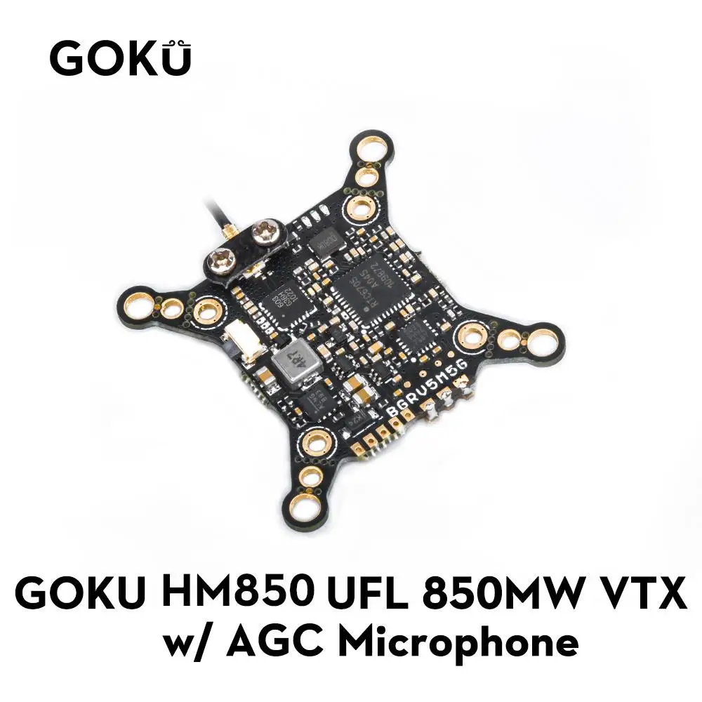 

GOKU HM850 5.8Ghz ufl 850mw VTX w/ AGC Microphone for FPV Racing Drone RC Quadcopter RC Parts DIY Acces Replacement Spare Parts