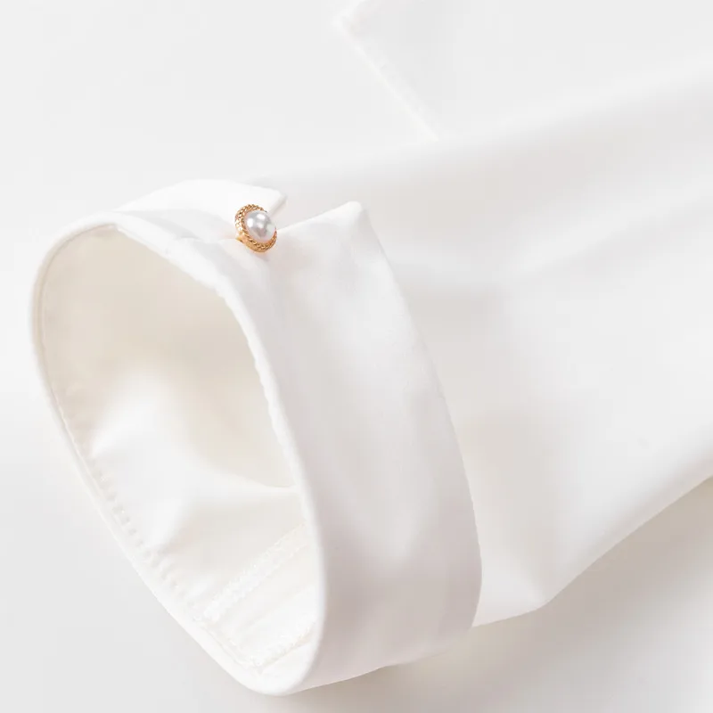 

Golden Blouses Lady Loose Half Sleeve Shirt Summer White Womens Blusas Chiffon Elegant Office Wear 2021 Top Plus Size 5XL