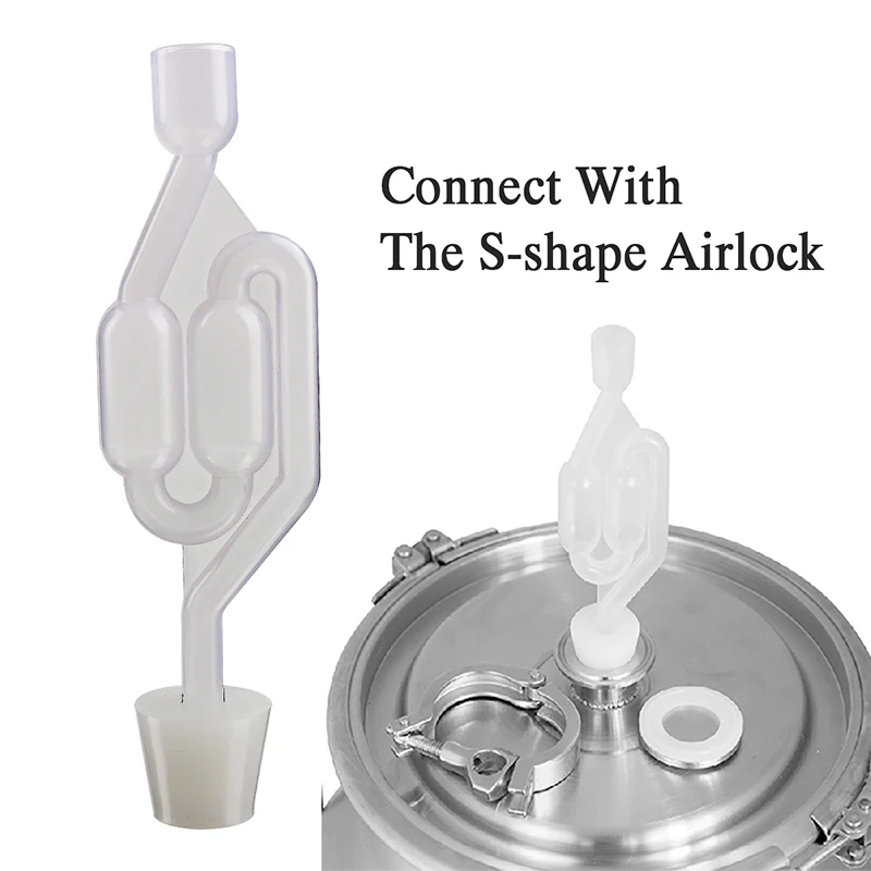 4 шт. Силиконовая пробка для еды Airlock пробка для Carboy Airlock заглушки с отверстием 8 мм для домашнего пивоварения пивное брожение