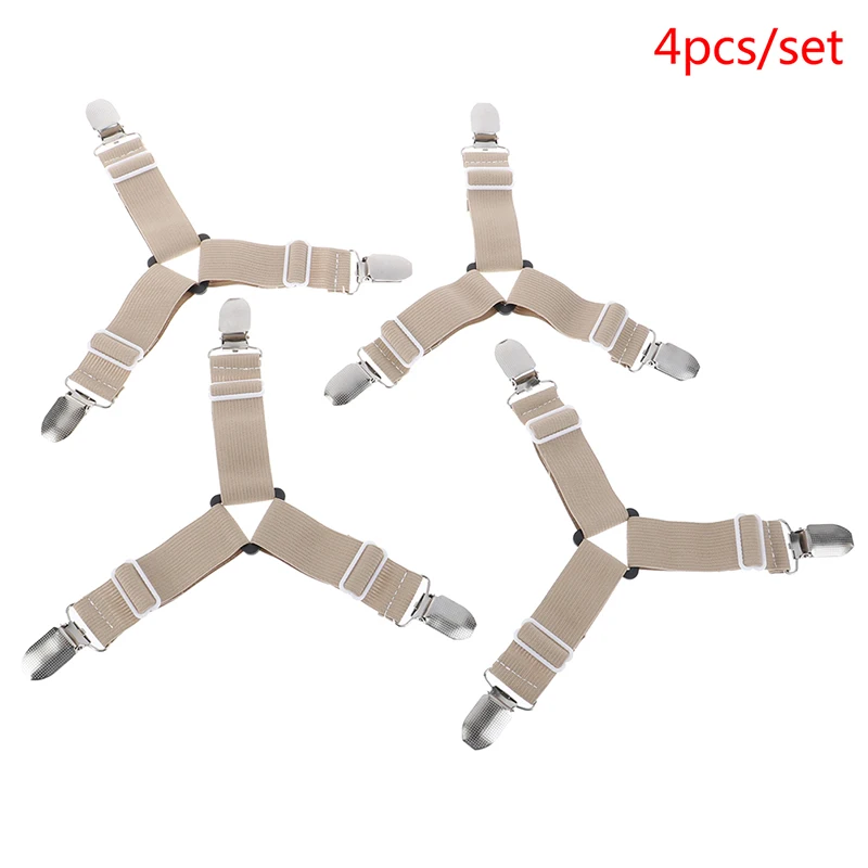 4 шт. Кровать Зажим для листов зажимы подтяжек шнур крюк петли застежки Adjustabl