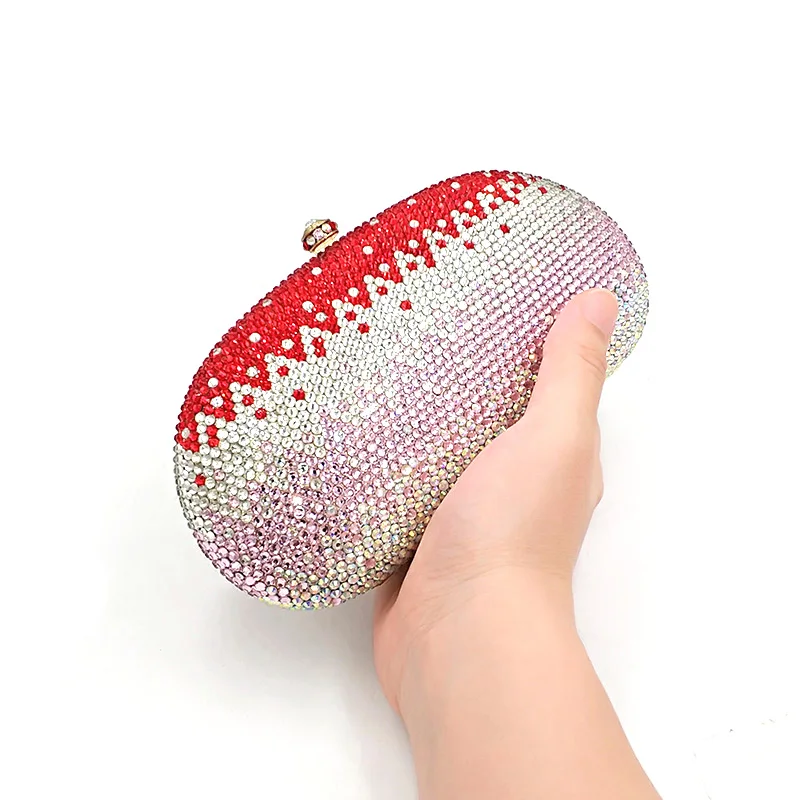 Ladies special design Bridal wedding party purses women evening diamonds colorful sweet clutches full crystal | Багаж и сумки