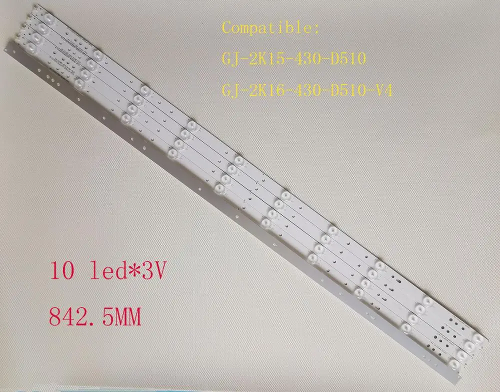 842 5 мм 10 ламп * 3 в светодиодный светодиодная подсветка для AOC 43 дюйма Haier 43CH6000 GJ 2K16