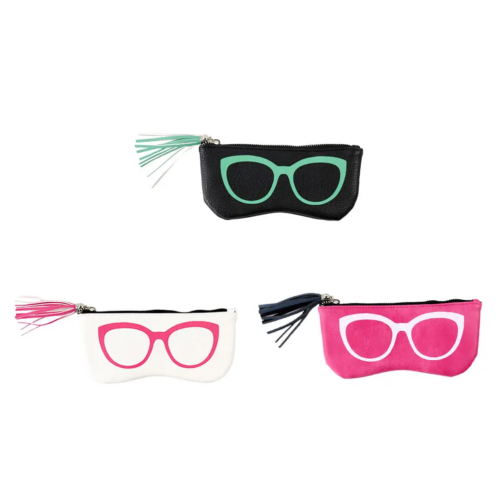 

Women Men Eyeglass Case Sunglasses Bag Case Women Case Glasses Pouch Holder, Made of High Quality PU Leather