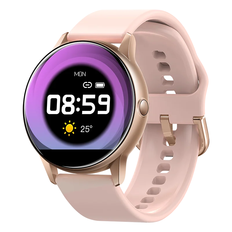 pink Lerbyee Смарт часы C009 водонепроницаемый IP67 монитор сердечного ритма женские часы полный экран сенсорный смарт часы мужские спортивные часы горячая распродажа - Цвет: pink