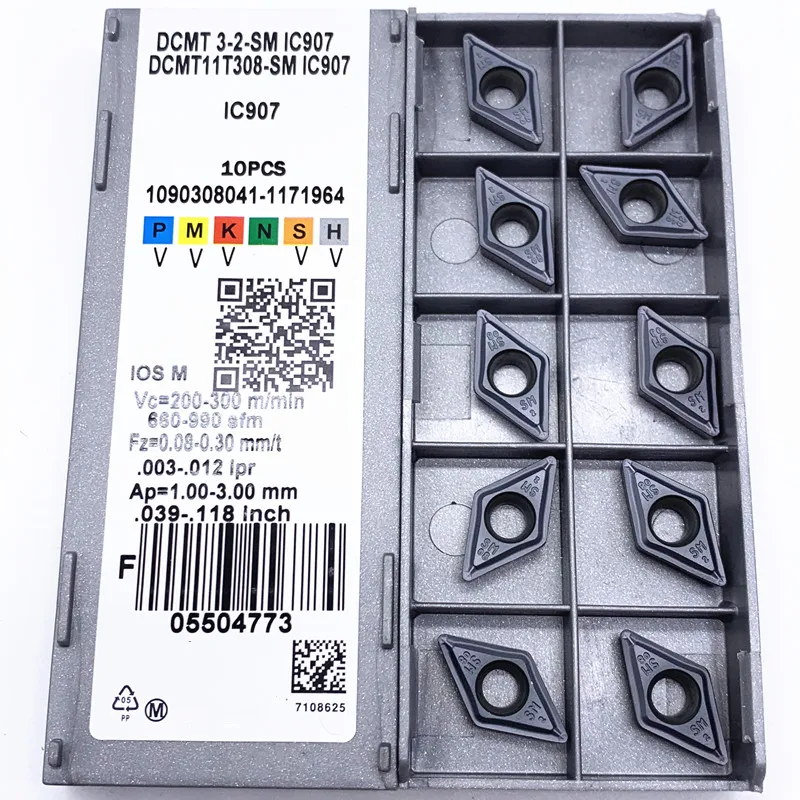 DCMT11T308 SM IC907 / IC908 внутренний токарный инструмент dcmt 11t308 карбид Вставки станок