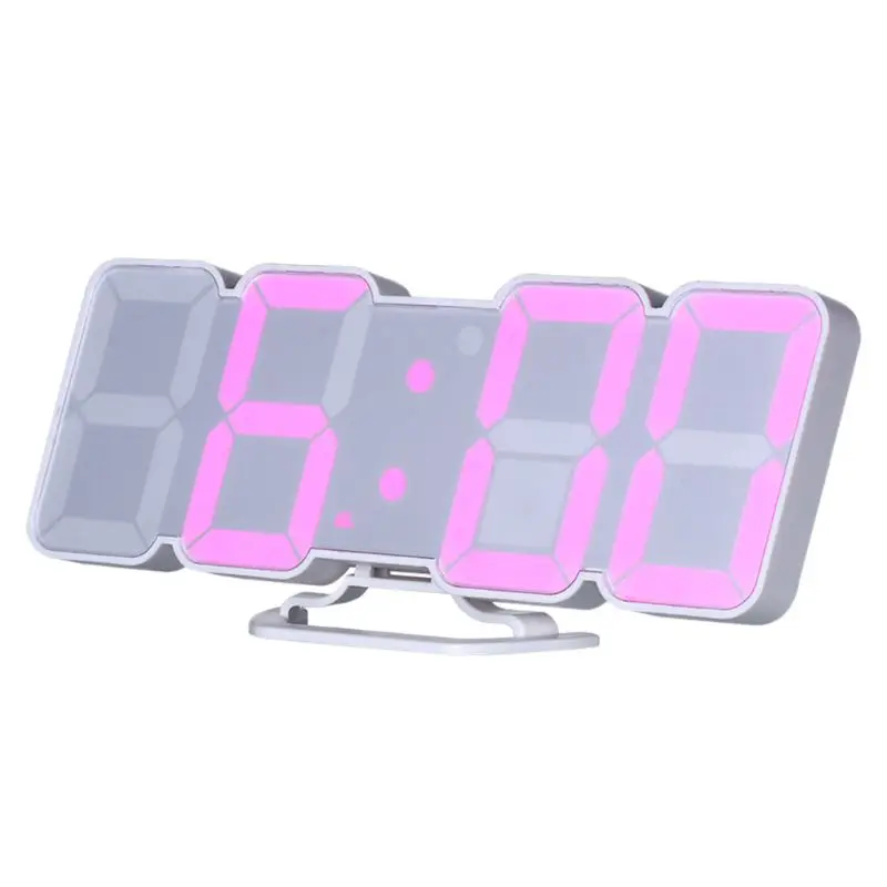 115 Color LED 3D Digital Desk Wall Clock 12/24h Thermometer Remote/Vioce Control R7RC | Дом и сад