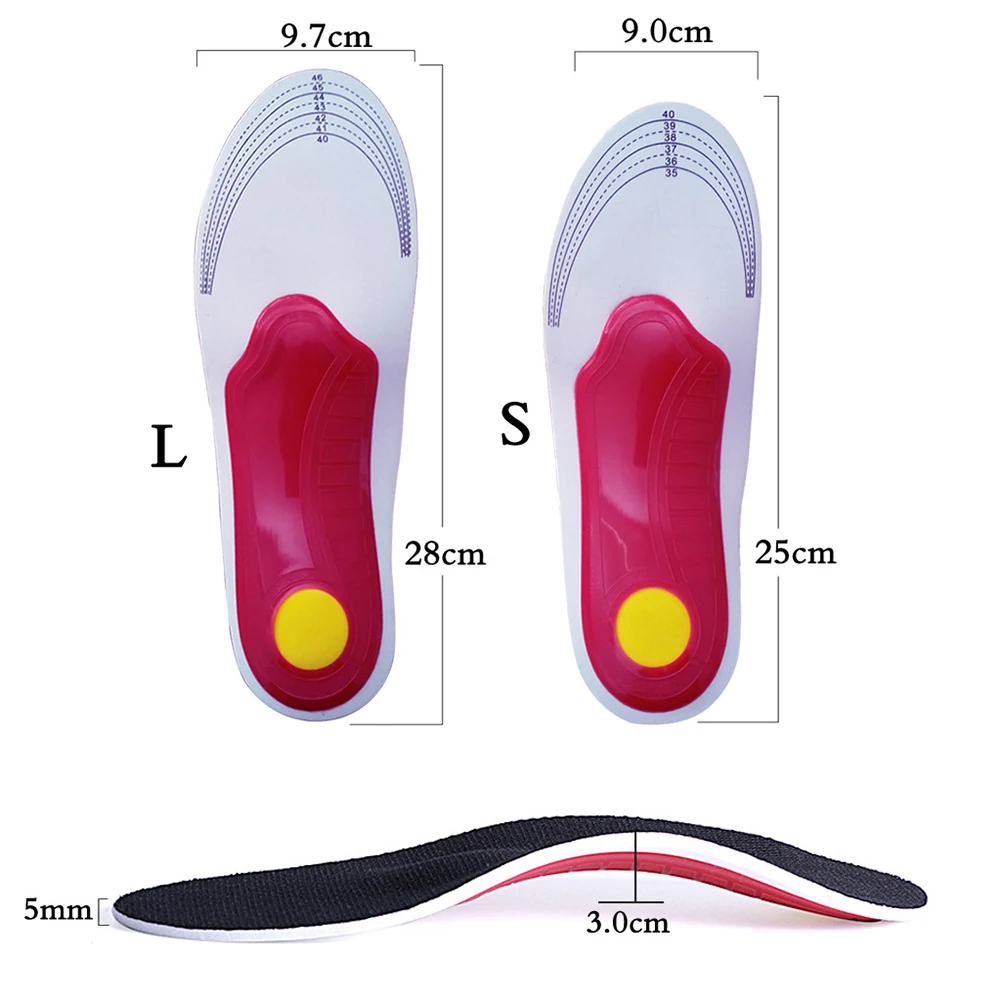 

1pair Treatment Wear Resistant Full Length Arch Support Soft Breathable Correct Relief Pain Walking Foot Care Orthopedic Insole