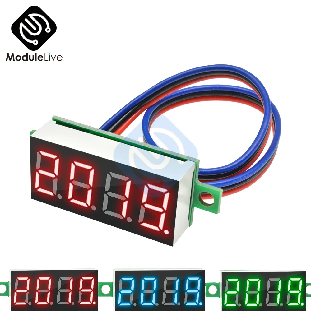 Цифровой вольтметр тестер емкости батареи диапазон измерений 0-100 в постоянный