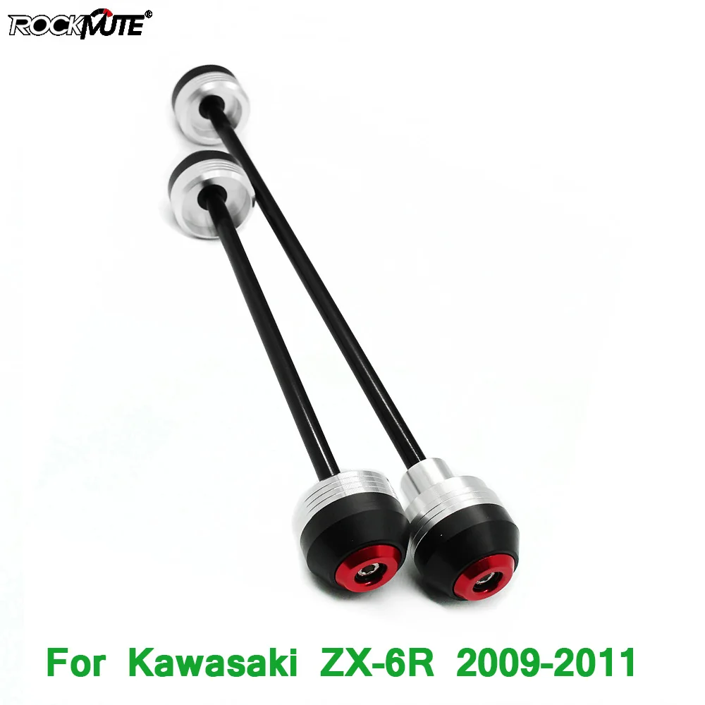 

Axle Fork Falling Pad For Kawasaki ZX-6R ZX6R 2009 2010 2011 Front Rear Motorcycle POM Wheel Slider Crash Protector