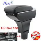 Подлокотник для Fiat 500, центральный контейнер для хранения с подстаканником, пепельницей и USB-интерфейсом