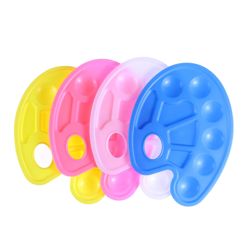 Горячие Акриловые моющиеся Смешивания Краски колодки Лоток для рисования ногтей