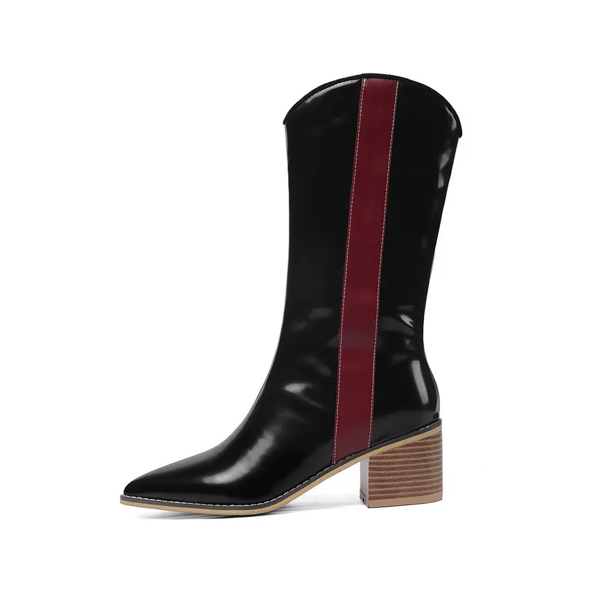 ESVEVA/модные женские ботинки из искусственной кожи с острым носком разноцветные