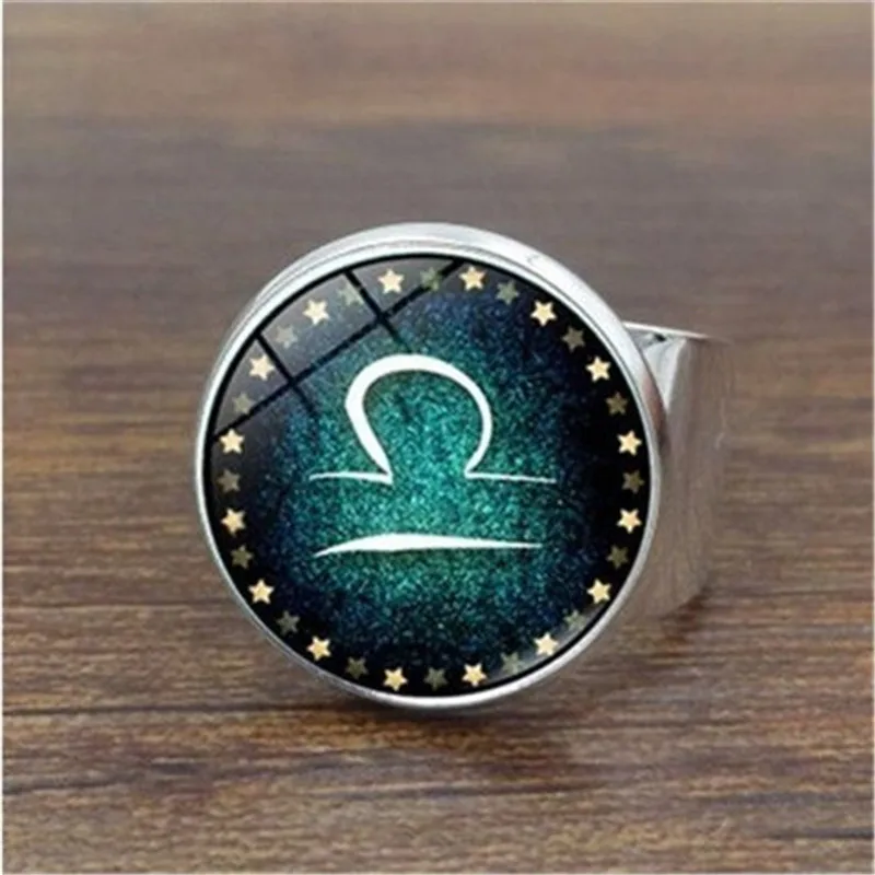 Новинка светящееся кольцо 12 созвездий мужские флуоресцентные светящиеся кольца