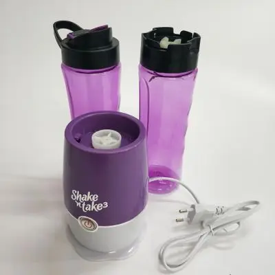 Purple Корея встряхнуть многофункциональная соковыжималка Мини Путешествия фруктовый Соковыжималка Портативный электрический соковыжималка машина - Цвет: Purple